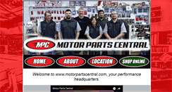 Desktop Screenshot of motorpartscentral.com